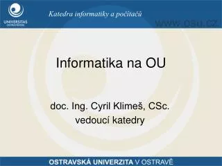 informatika na ou
