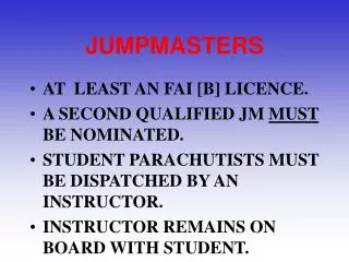 JUMPMASTERS