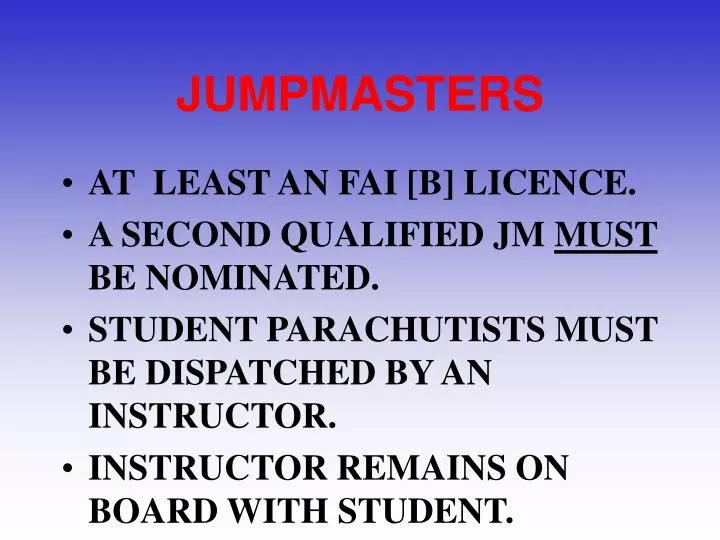 jumpmasters