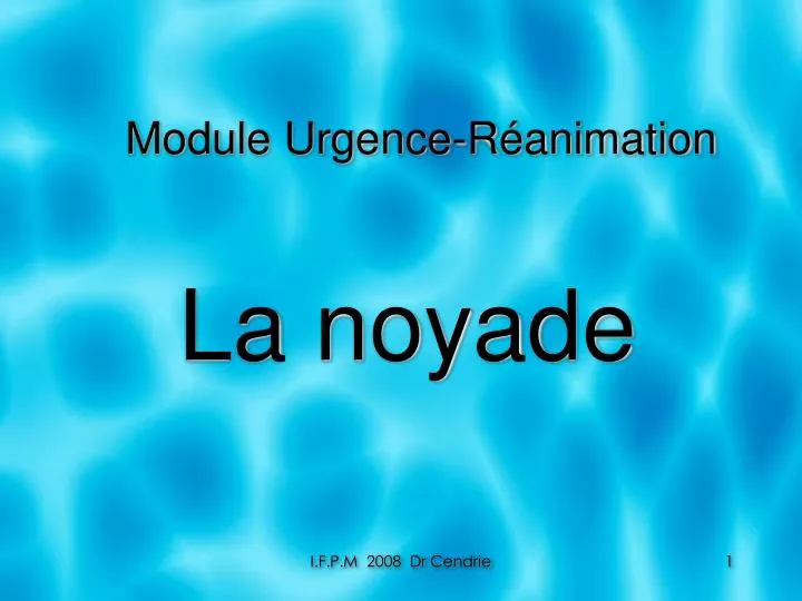 module urgence r animation