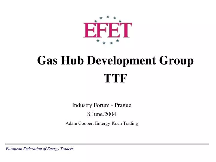 gas hub development group ttf