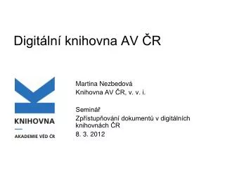 digit ln knihovna av r