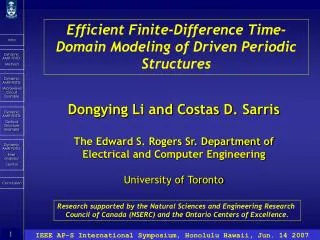 Efficient Finite-Difference Time-Domain Modeling of Driven Periodic Structures