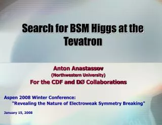 Search for BSM Higgs at the Tevatron