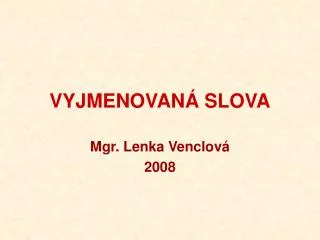 vyjmenovan slova