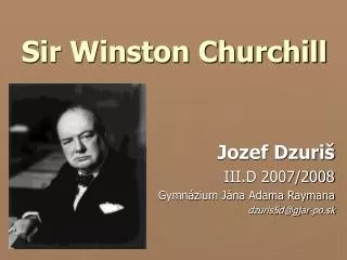 sir winston churchill
