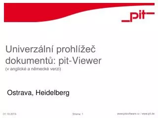 univerz ln prohl e dokument pit viewer v anglick a n meck verzi