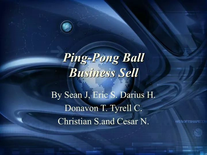 ping pong ball business sell
