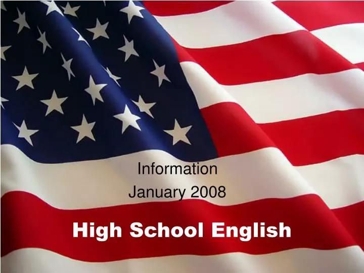 high school english presentation