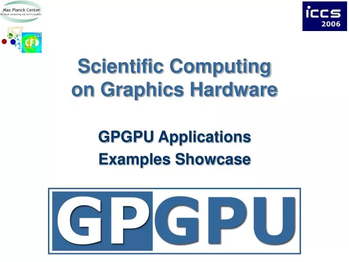 scientific computing on graphics hardware