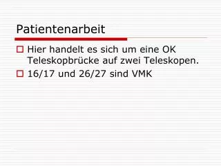 patientenarbeit