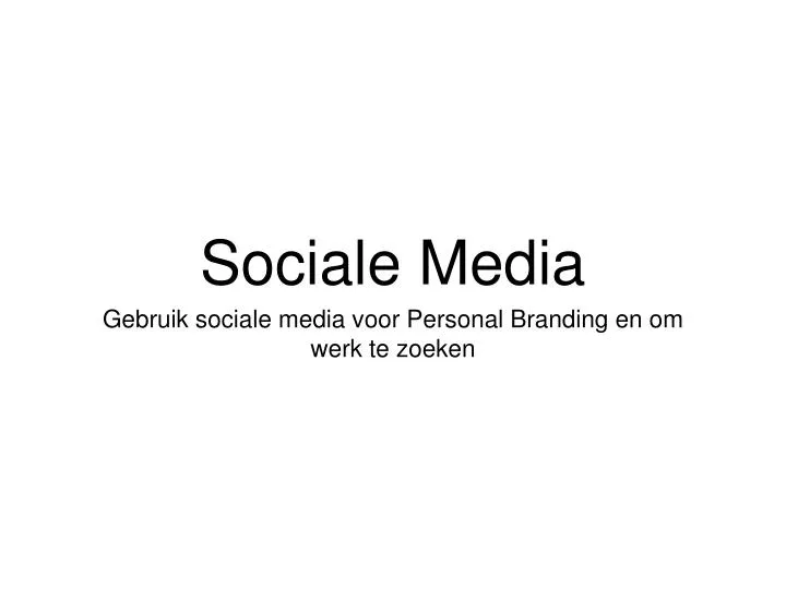 sociale media