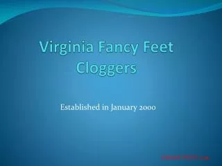 Virginia Fancy Feet Cloggers