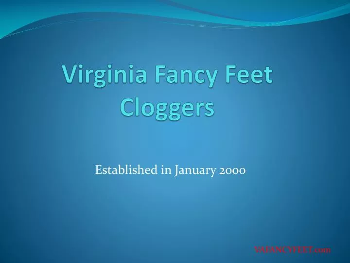 virginia fancy feet cloggers