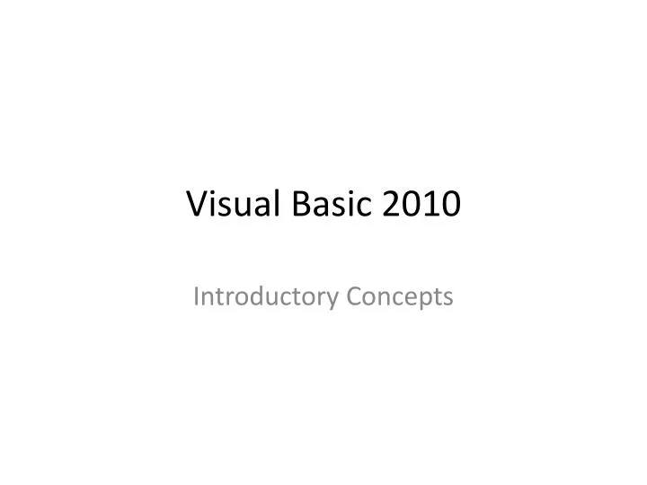 visual basic 2010