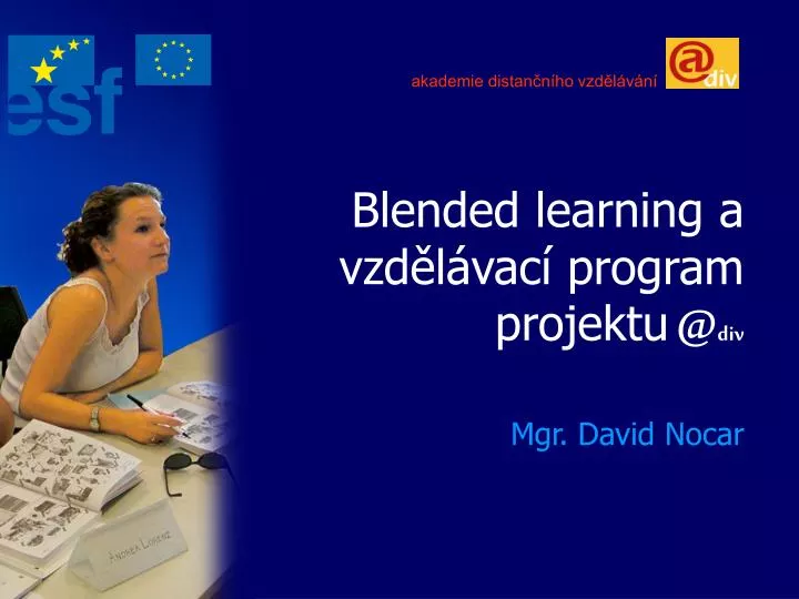blended learning a vzd l vac program projektu @ div