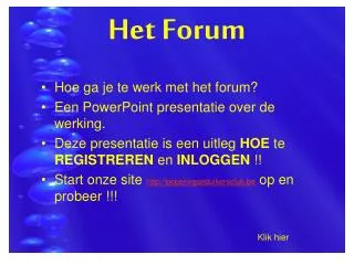 het forum