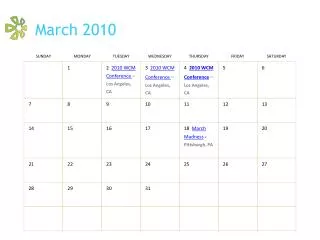 march 2010
