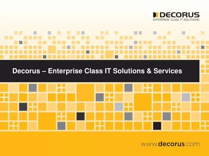 decorus enterprise class it solutions services