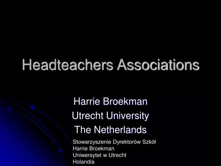 headteachers associations