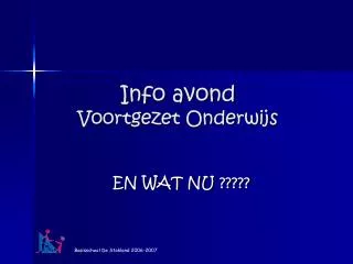 info avond voortgezet onderwijs
