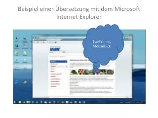 beispiel einer bersetzung mit dem microsoft internet explorer