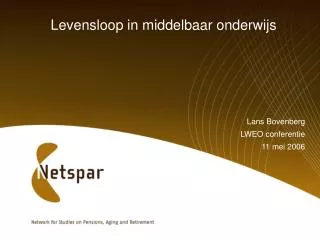 levensloop in middelbaar onderwijs