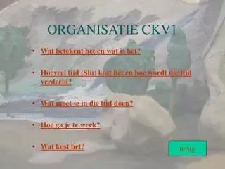 organisatie ckv1