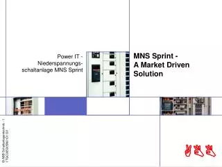 mns sprint a market driven solution
