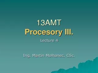 13amt procesory i i i
