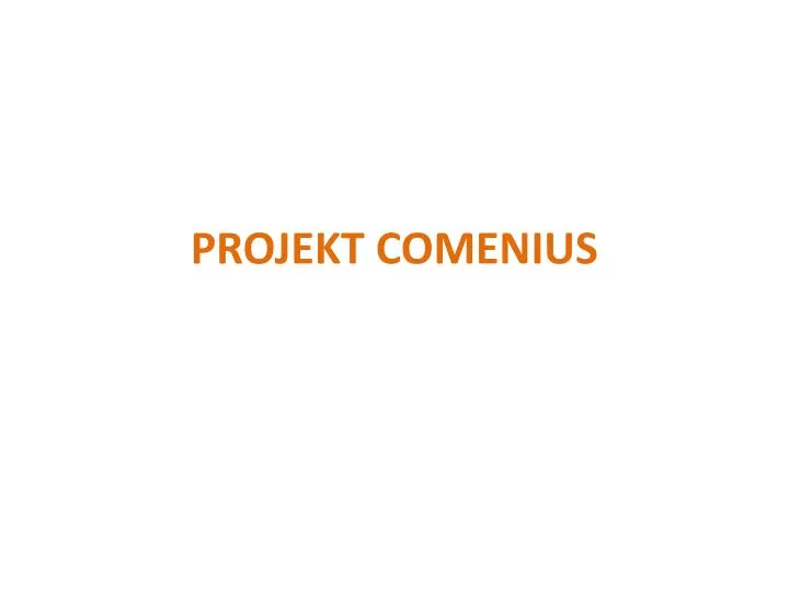 projekt comenius