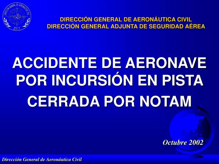 direcci n general de aeron utica civil direcci n general adjunta de seguridad a rea