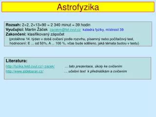 astrofyzika