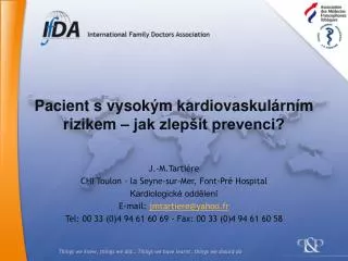 pacient s vysok m kardiovaskul rn m rizikem jak zlep it prevenci