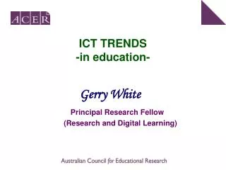 ICT TRENDS -in education-