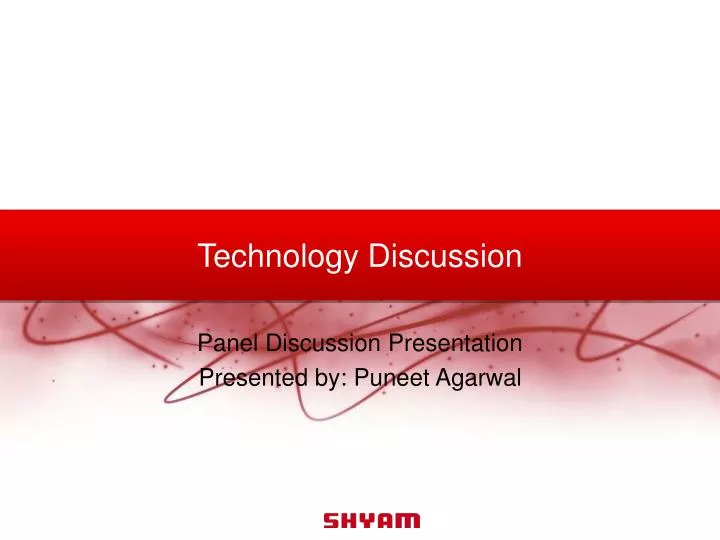 technology discussion