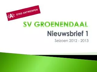 nieuwsbrief 1