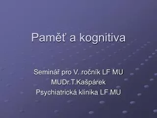 pam a kognitiva