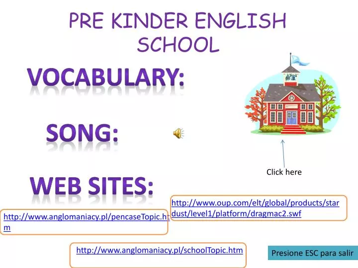 pre kinder english school