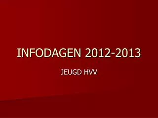 infodagen 2012 2013