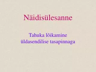 n idis lesanne