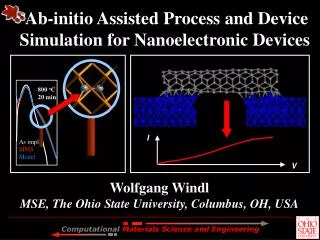 Ab-initio Assisted Process and Device Simulation for Nanoelectronic Devices