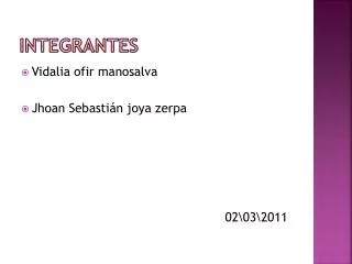 integrantes