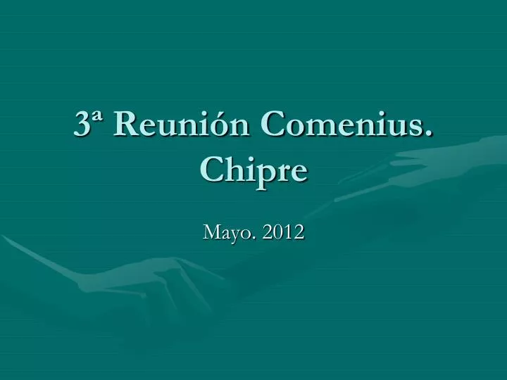 3 reuni n comenius chipre