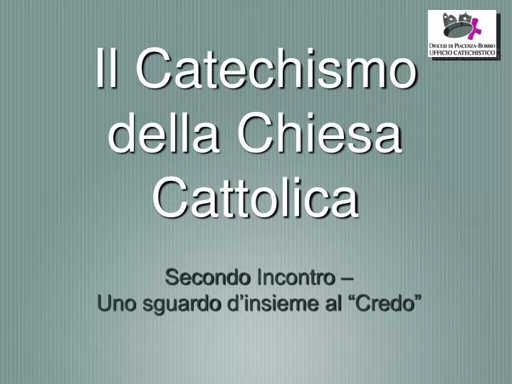 il catechismo della chiesa cattolica