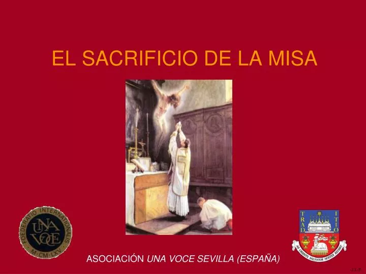 el sacrificio de la misa