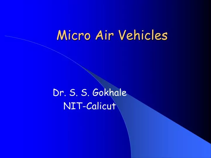micro air vehicles
