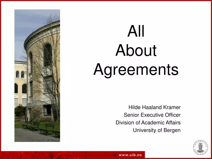 all about agreements