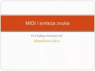 midi i sinteza zvuka