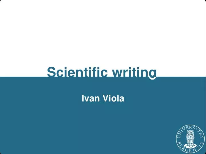 scientific writing
